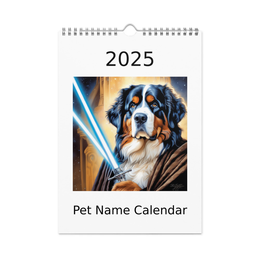 PugMug Custom Bernese Mountain Dog Wall Calendar (2026)