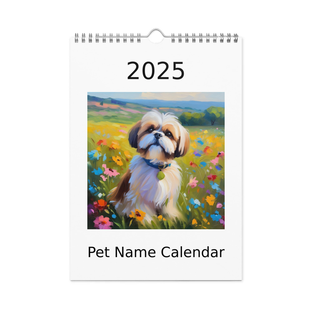 PugMug Custom Shih Tzu Wall Calendar (2026)