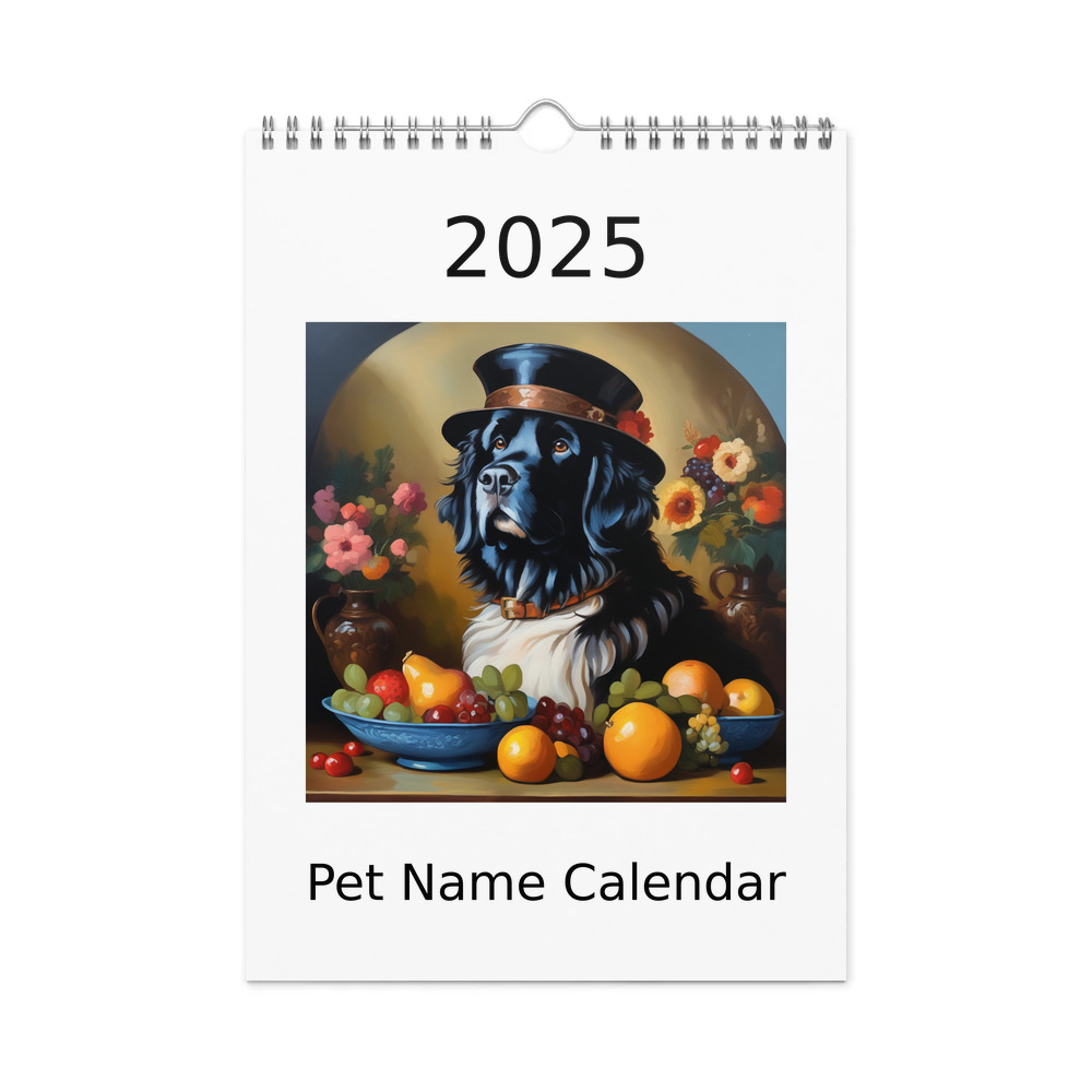 PugMug Custom Newfoundland Wall Calendar (2026)
