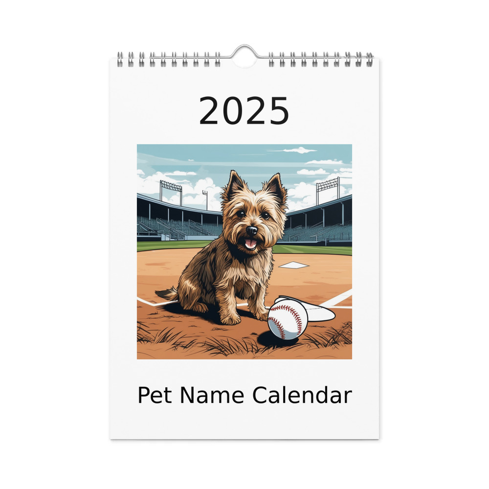 PugMug Custom Cairn Terrier Wall Calendar (2026)