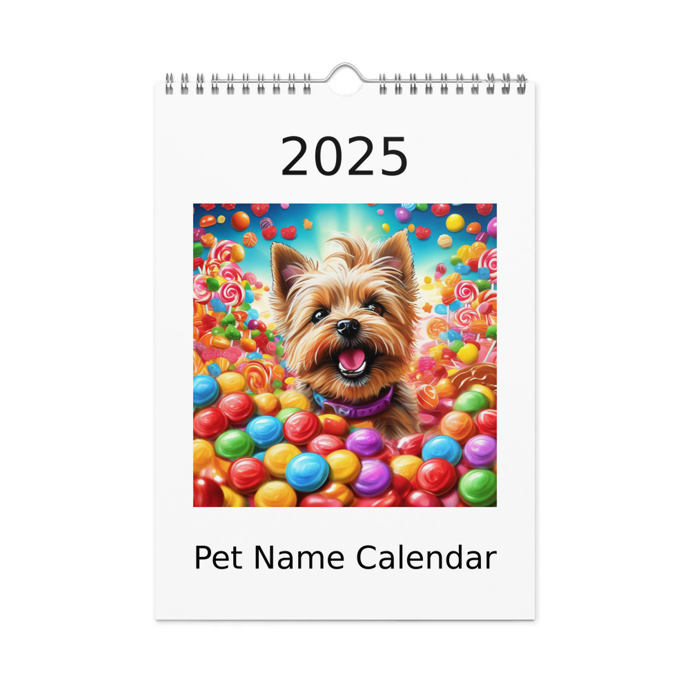 PugMug Custom Cairn Terrier Wall Calendar (2026)