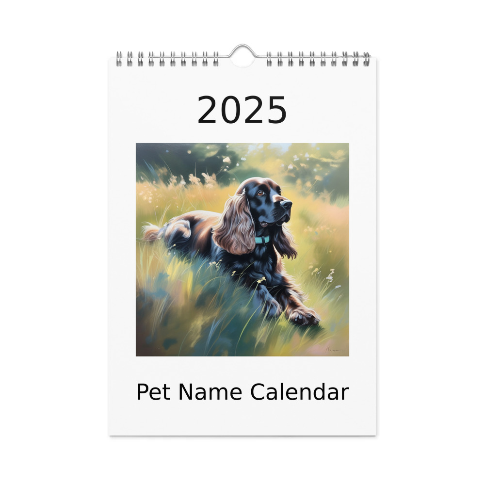PugMug Custom Cocker Spaniel Wall Calendar (2026)