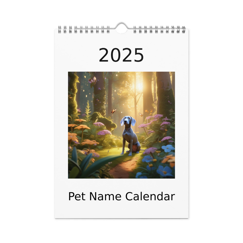 PugMug Custom Pet Wall Calendar (2026)