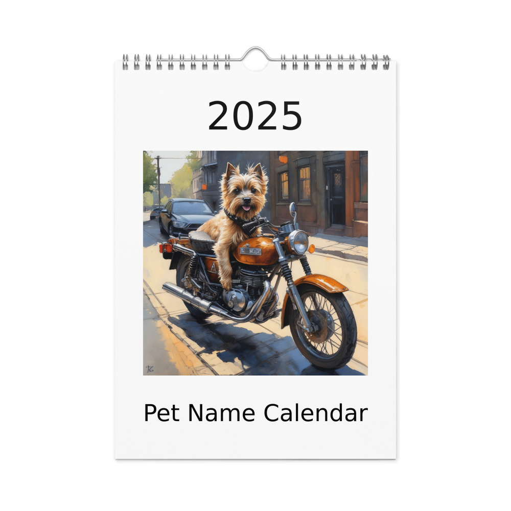 PugMug Custom Cairn Terrier Wall Calendar (2026)