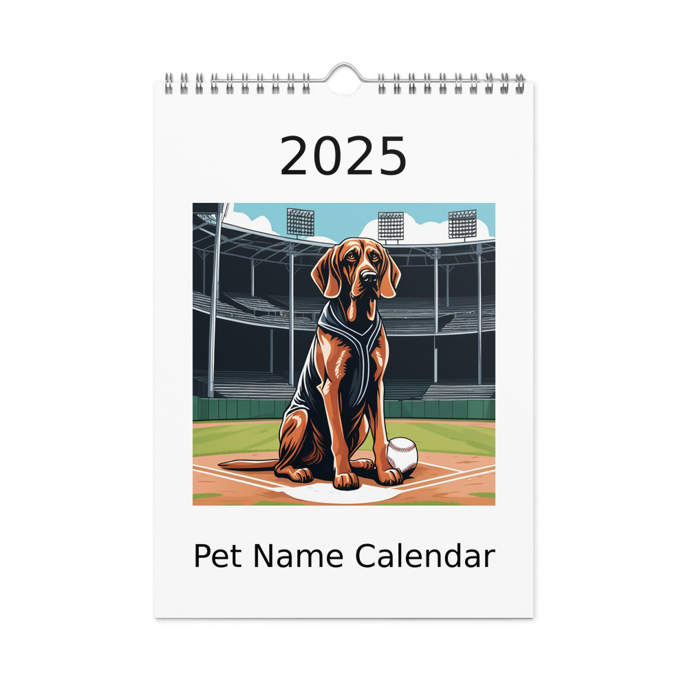 PugMug Custom Bloodhound Wall Calendar (2026)