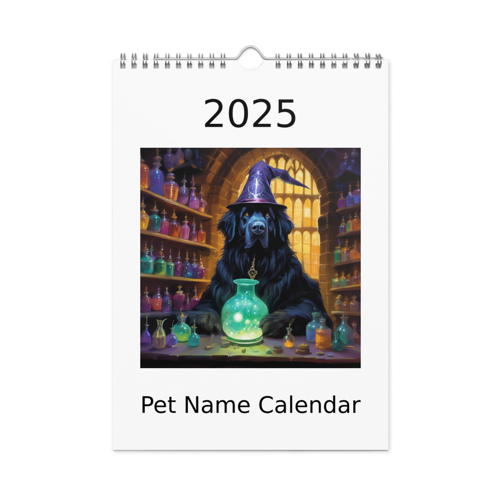 PugMug Custom Newfoundland Wall Calendar (2026)