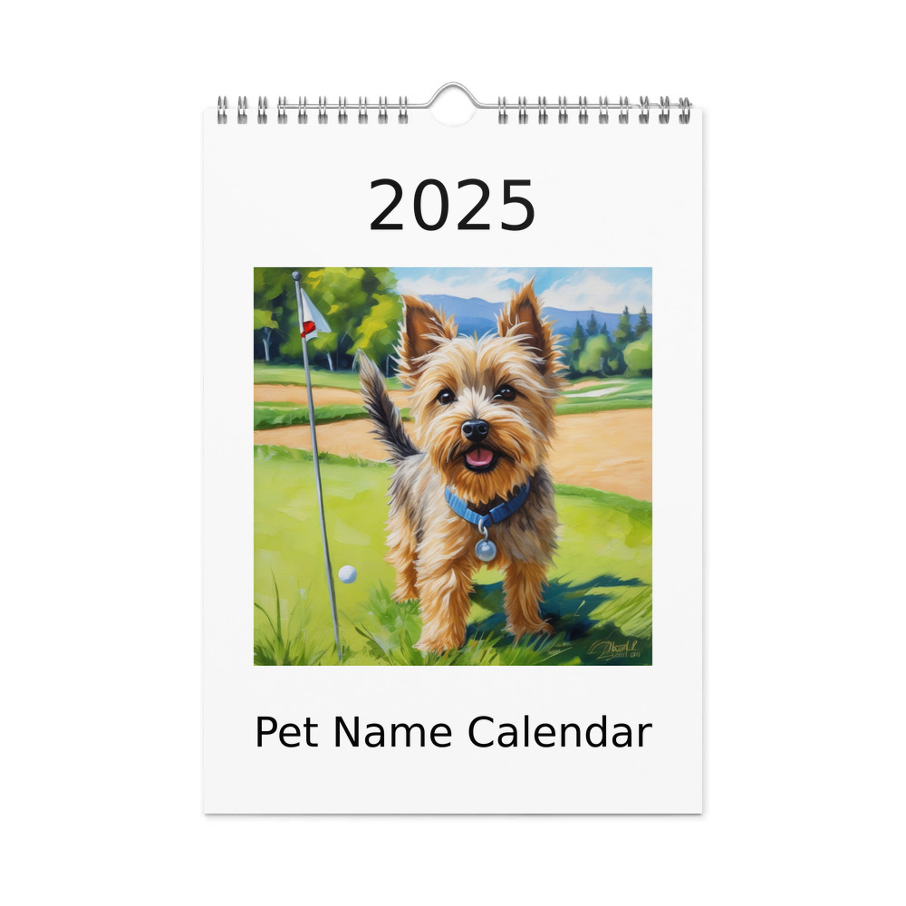 PugMug Custom Cairn Terrier Wall Calendar (2026)