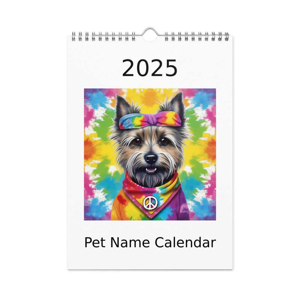 PugMug Custom Cairn Terrier Wall Calendar (2026)