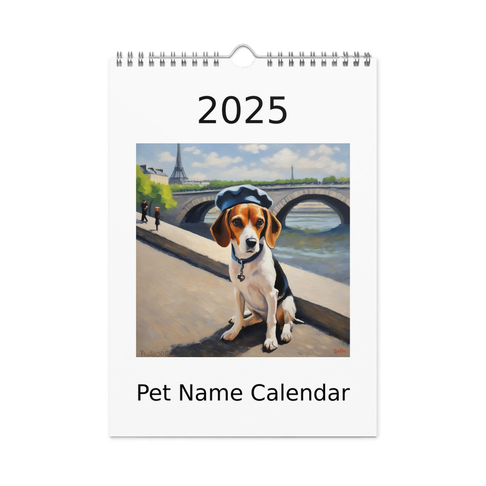 PugMug Custom Pet Wall Calendar (2026)