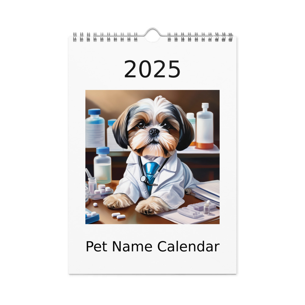 PugMug Custom Shih Tzu Wall Calendar (2026)