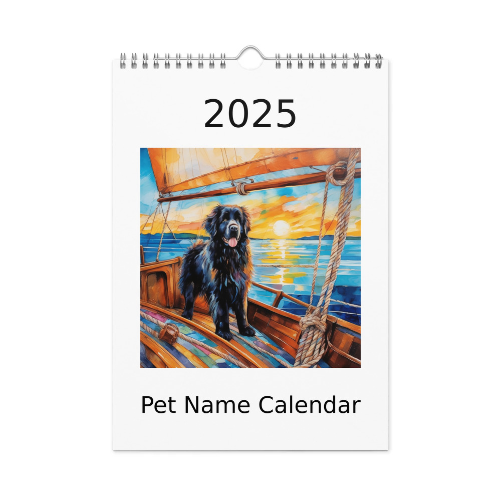 PugMug Custom Newfoundland Wall Calendar (2026)