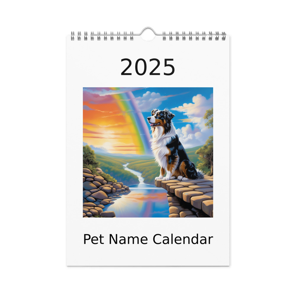 PugMug Custom Australian Shepherd Dog Wall Calendar (2026)