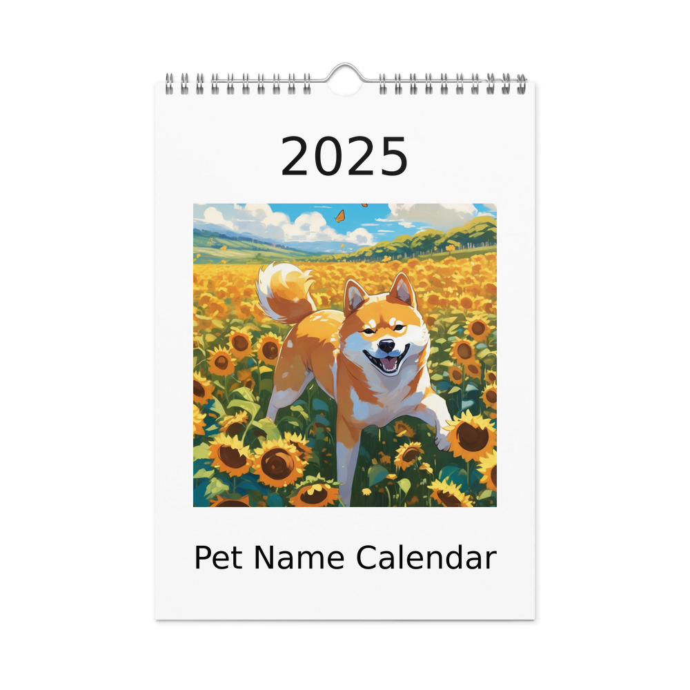 PugMug Custom Shiba Inu Wall Calendar (2026)
