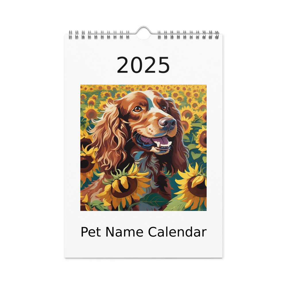 PugMug Custom Cocker Spaniel Wall Calendar (2026)