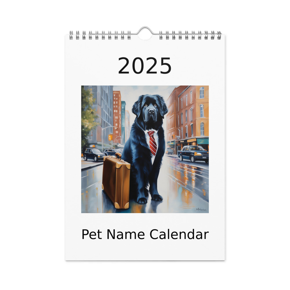 PugMug Custom Newfoundland Wall Calendar (2026)