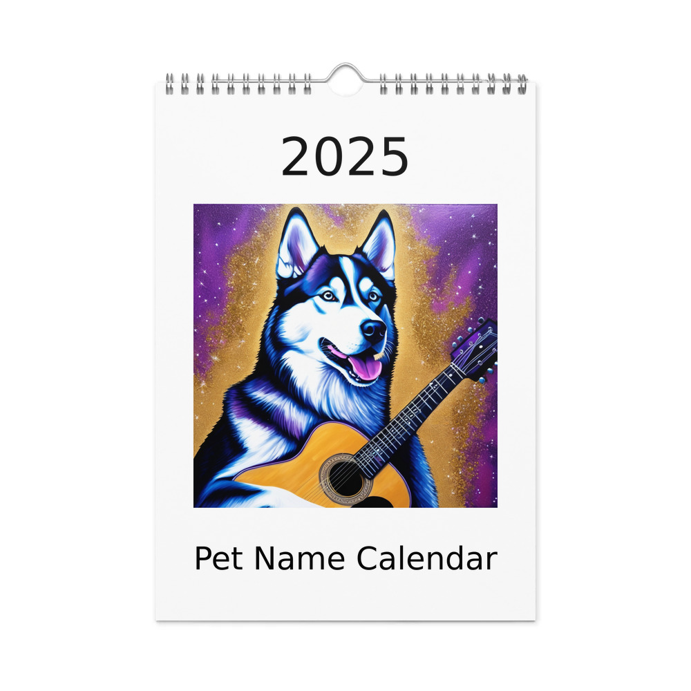 PugMug Custom Siberian Husky Wall Calendar (2026)