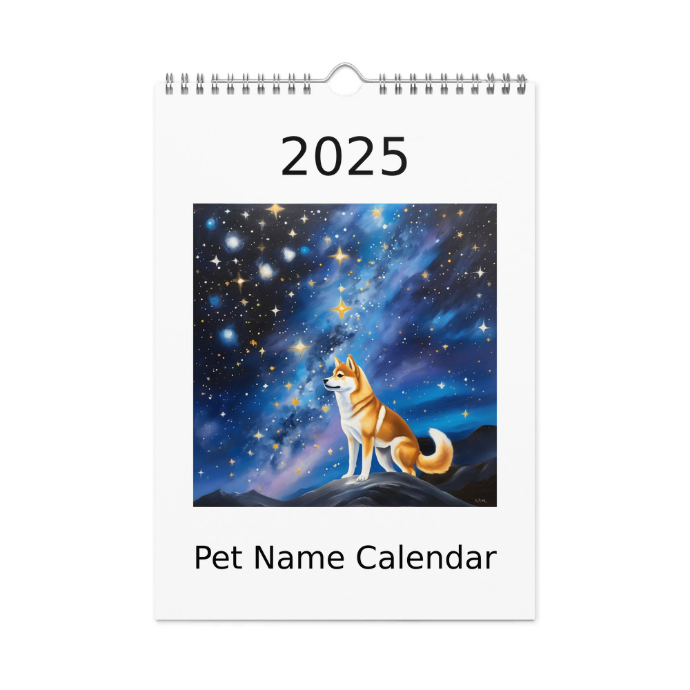 PugMug Custom Shiba Inu Wall Calendar (2026)