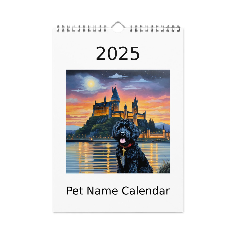 PugMug Custom Portuguese Water Dog Wall Calendar (2026)