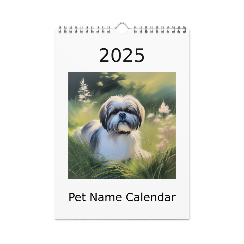PugMug Custom Shih Tzu Wall Calendar (2026)