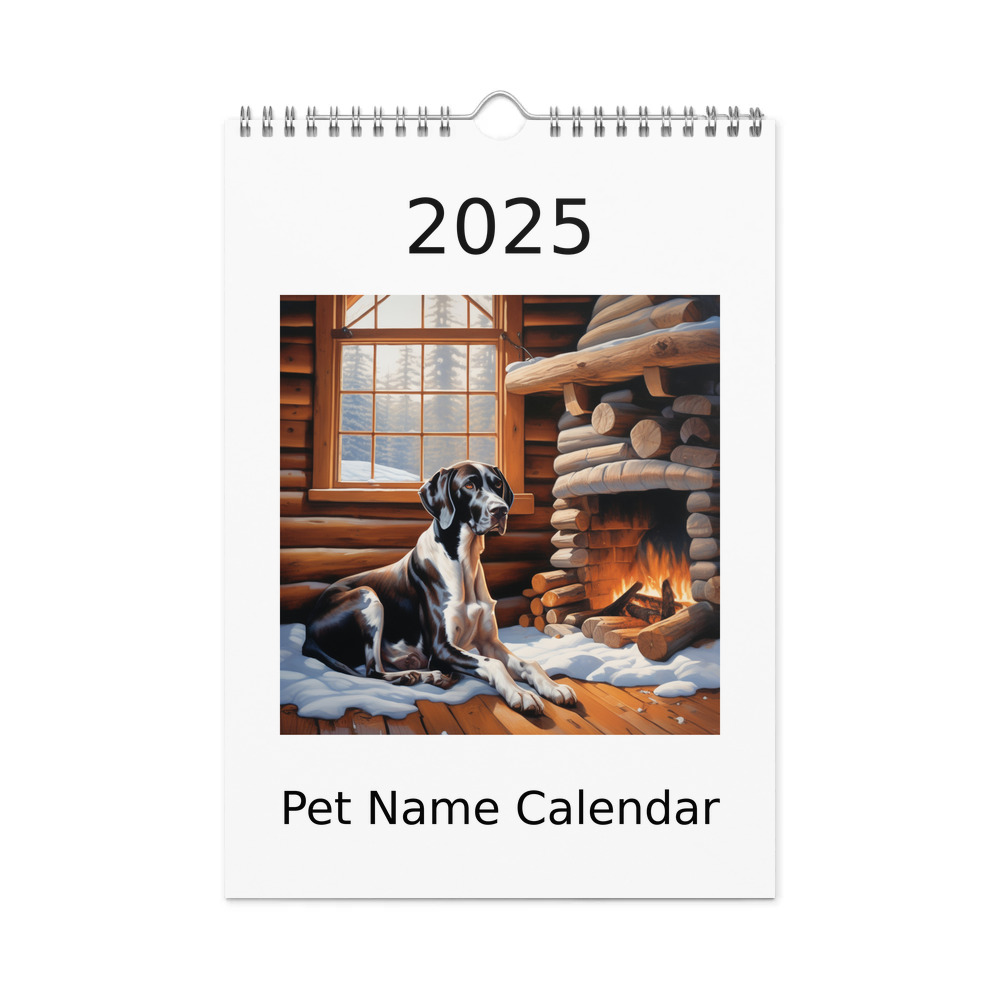 PugMug Custom Pointer Dog Wall Calendar (2026)