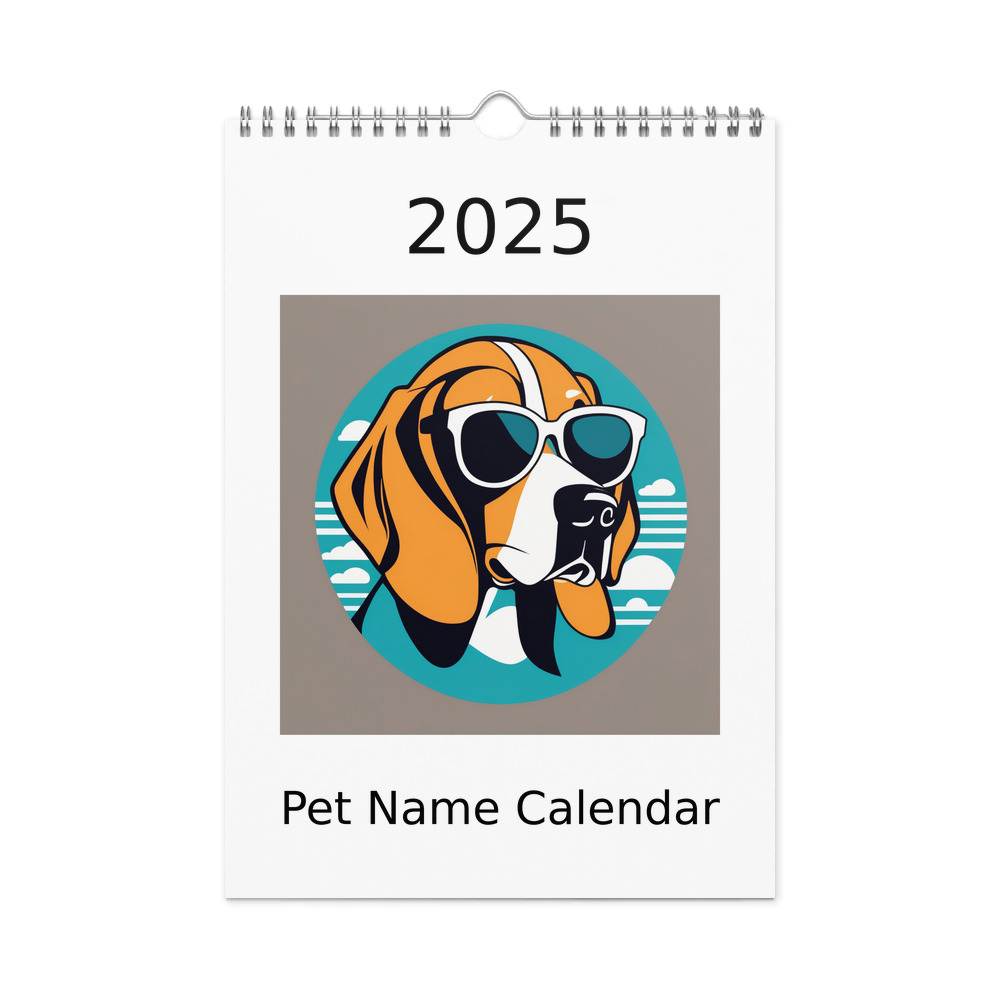 PugMug Custom Beagle Wall Calendar (2026)