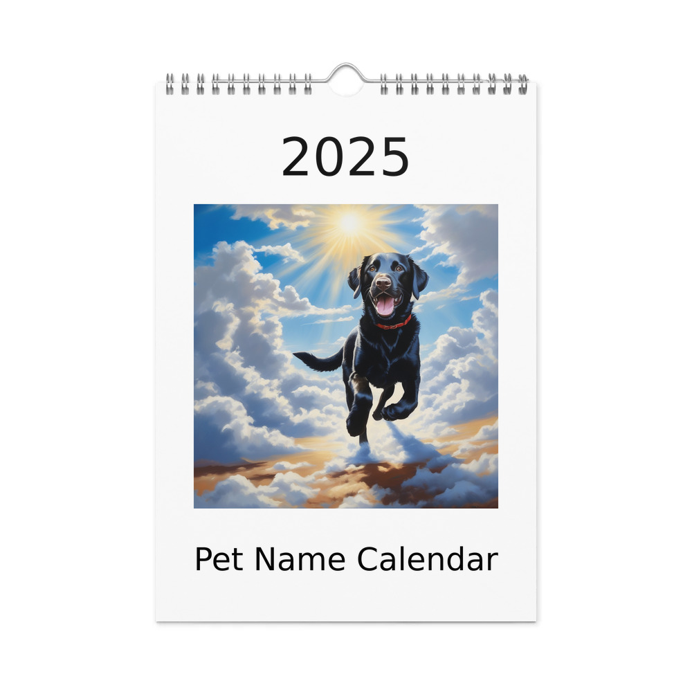 PugMug Custom Black Labrador Retriever Wall Calendar (2026)