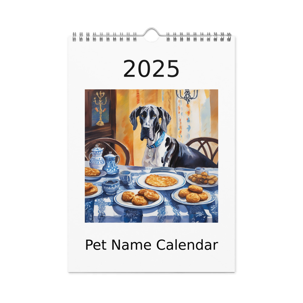 PugMug Custom Great Dane Wall Calendar (2026)