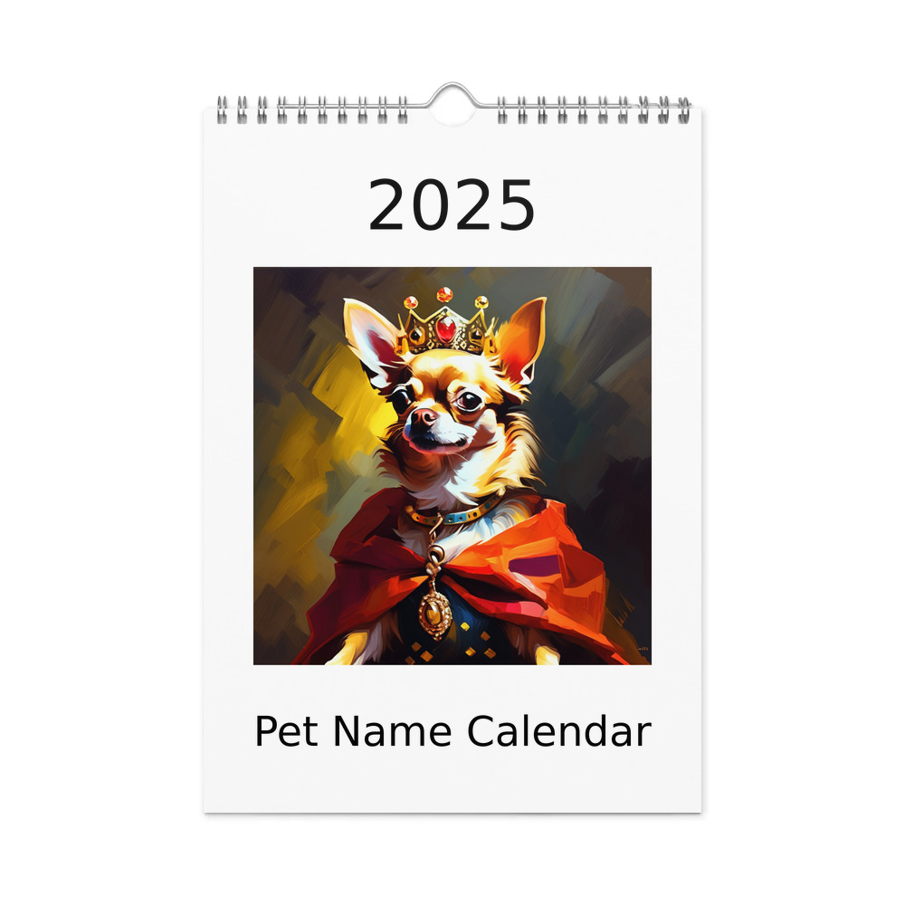 PugMug Custom Chihuahua Wall Calendar (2026)
