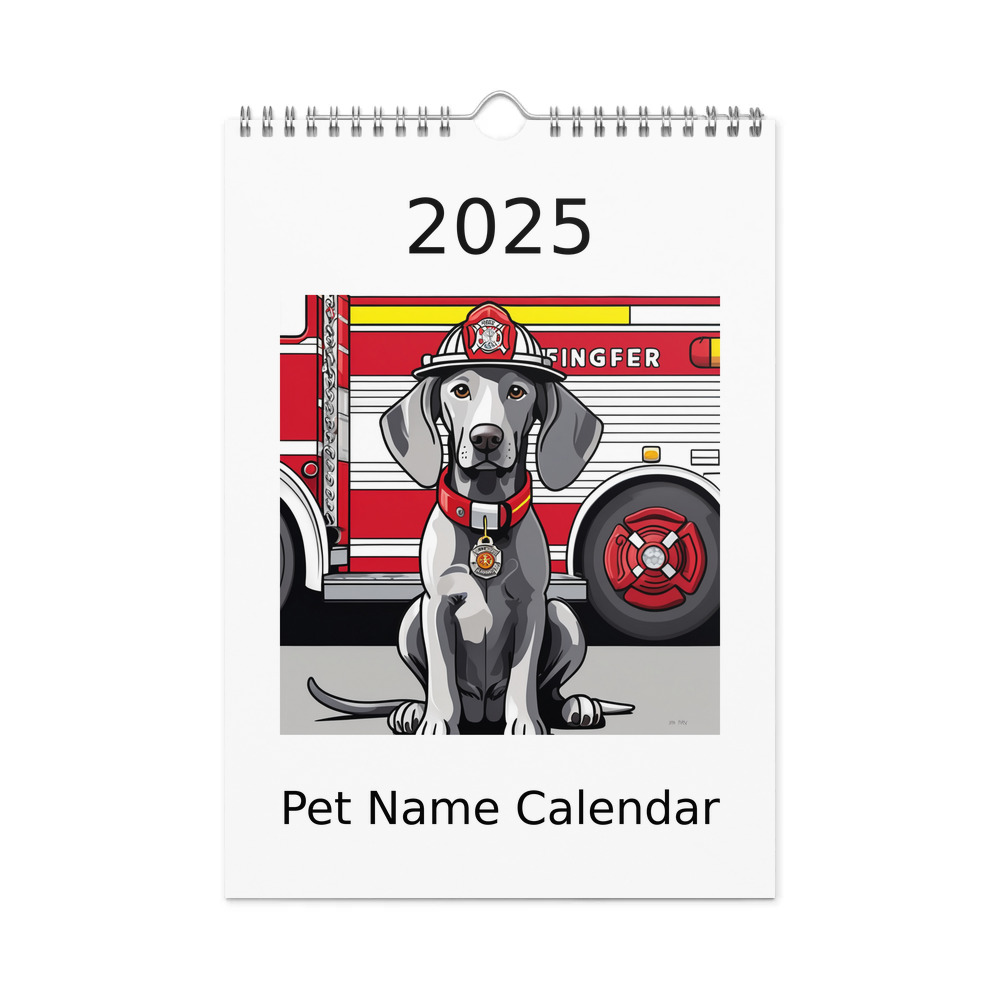 PugMug Custom Weimaraner Wall Calendar (2026)