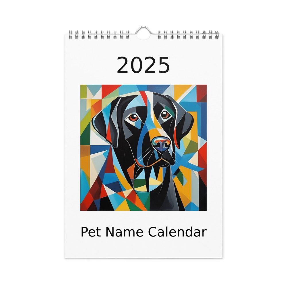 PugMug Custom Black Labrador Retriever Wall Calendar (2026)