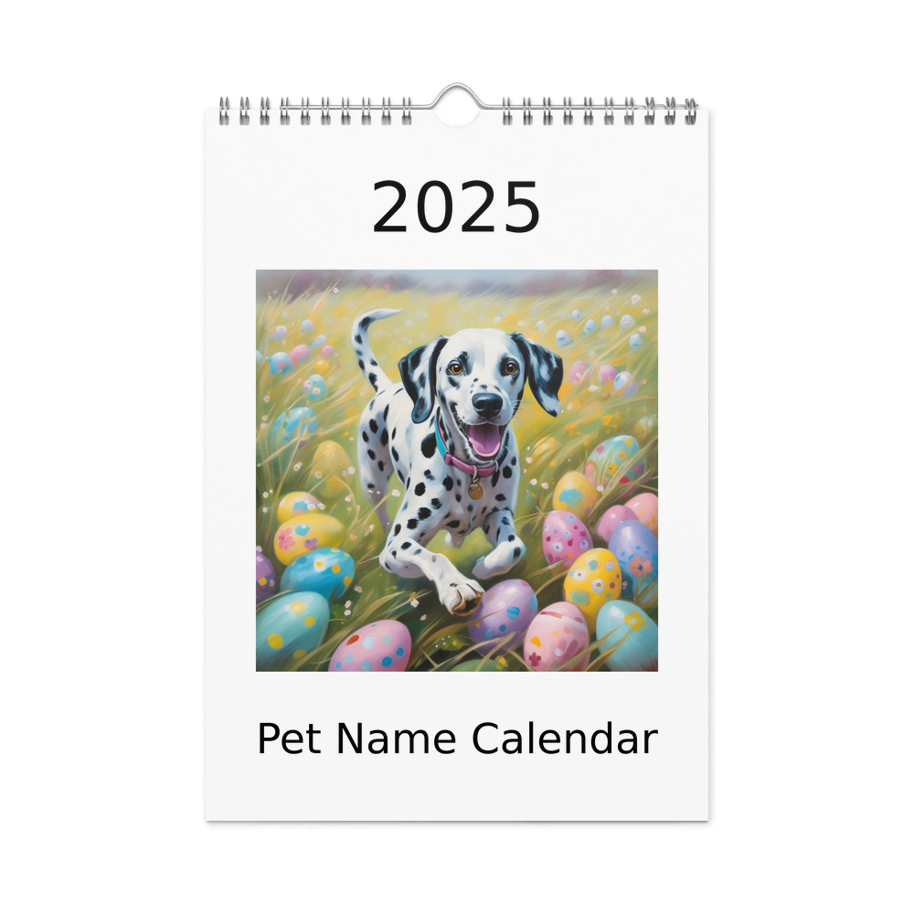 PugMug Custom Dalmatian Wall Calendar (2026)