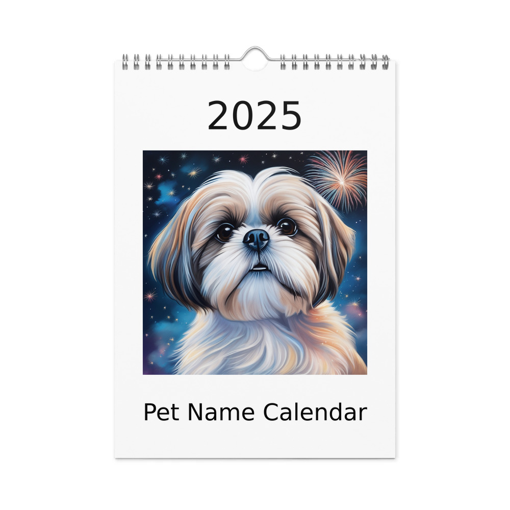 PugMug Custom Shih Tzu Wall Calendar (2026)