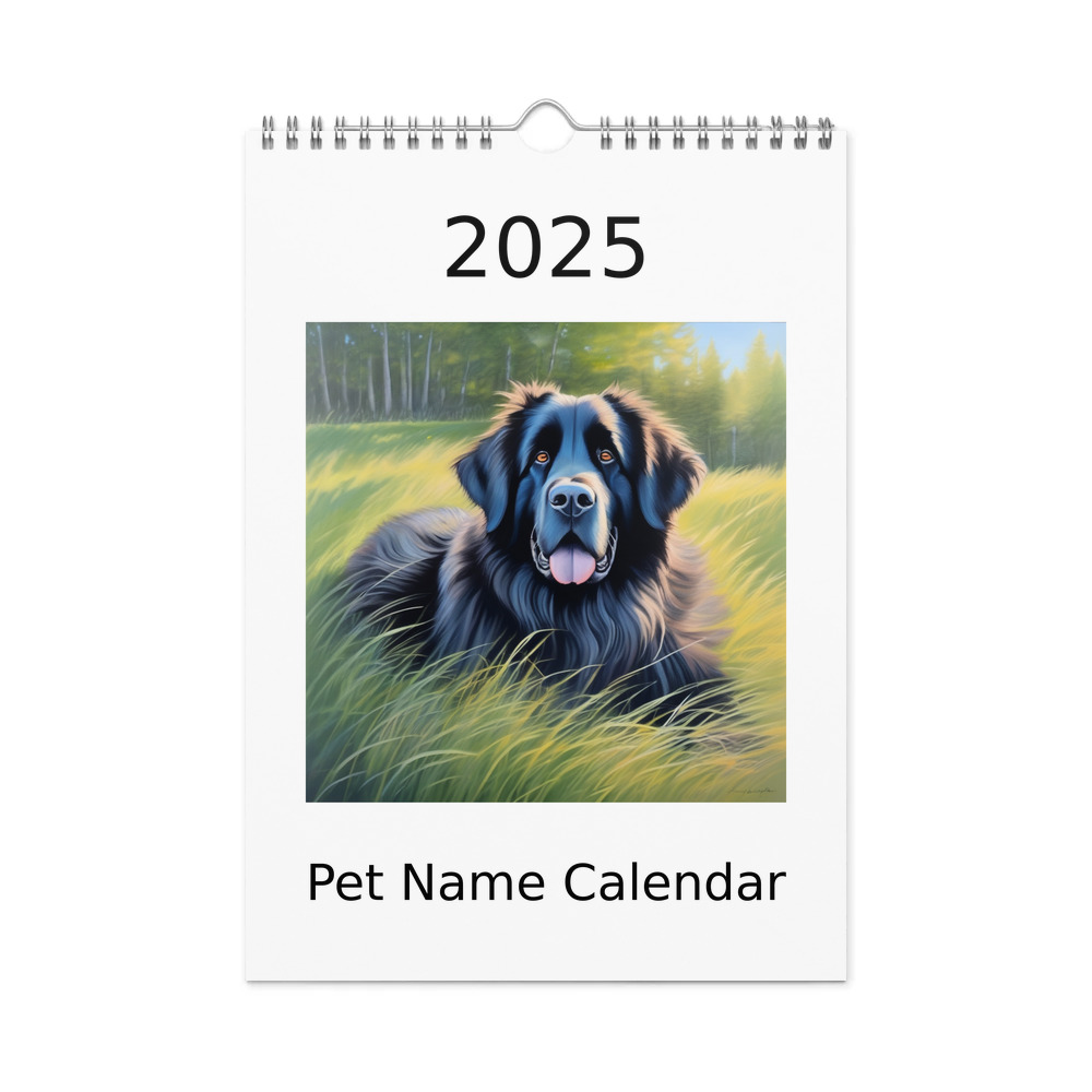 PugMug Custom Newfoundland Wall Calendar (2026)