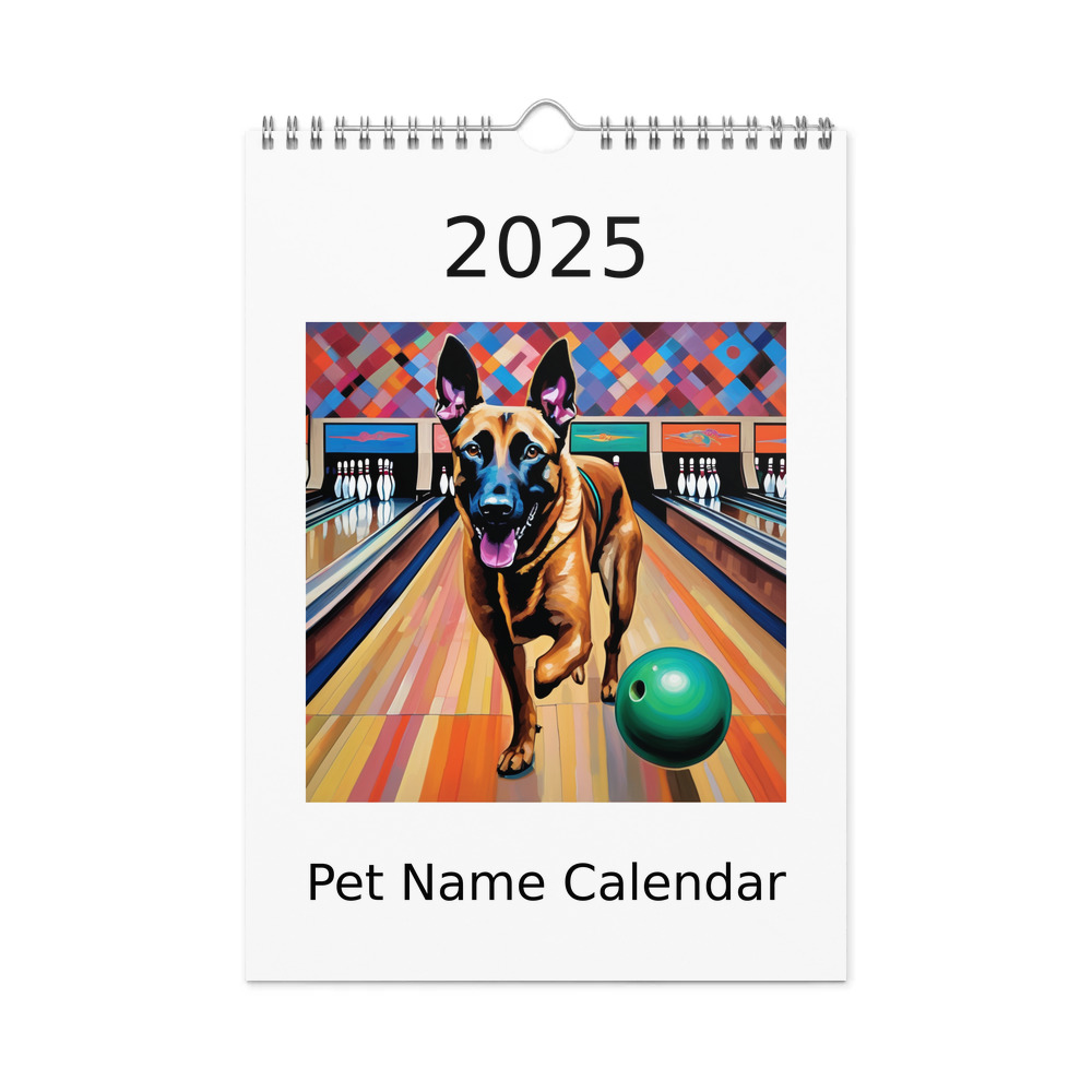 PugMug Custom Belgian Malinois Wall Calendar (2026)