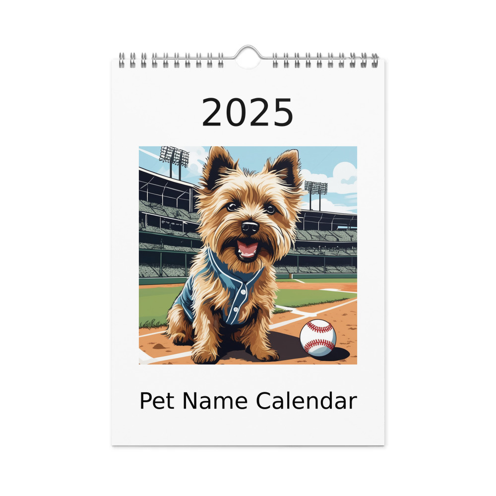 PugMug Custom Cairn Terrier Wall Calendar (2026)