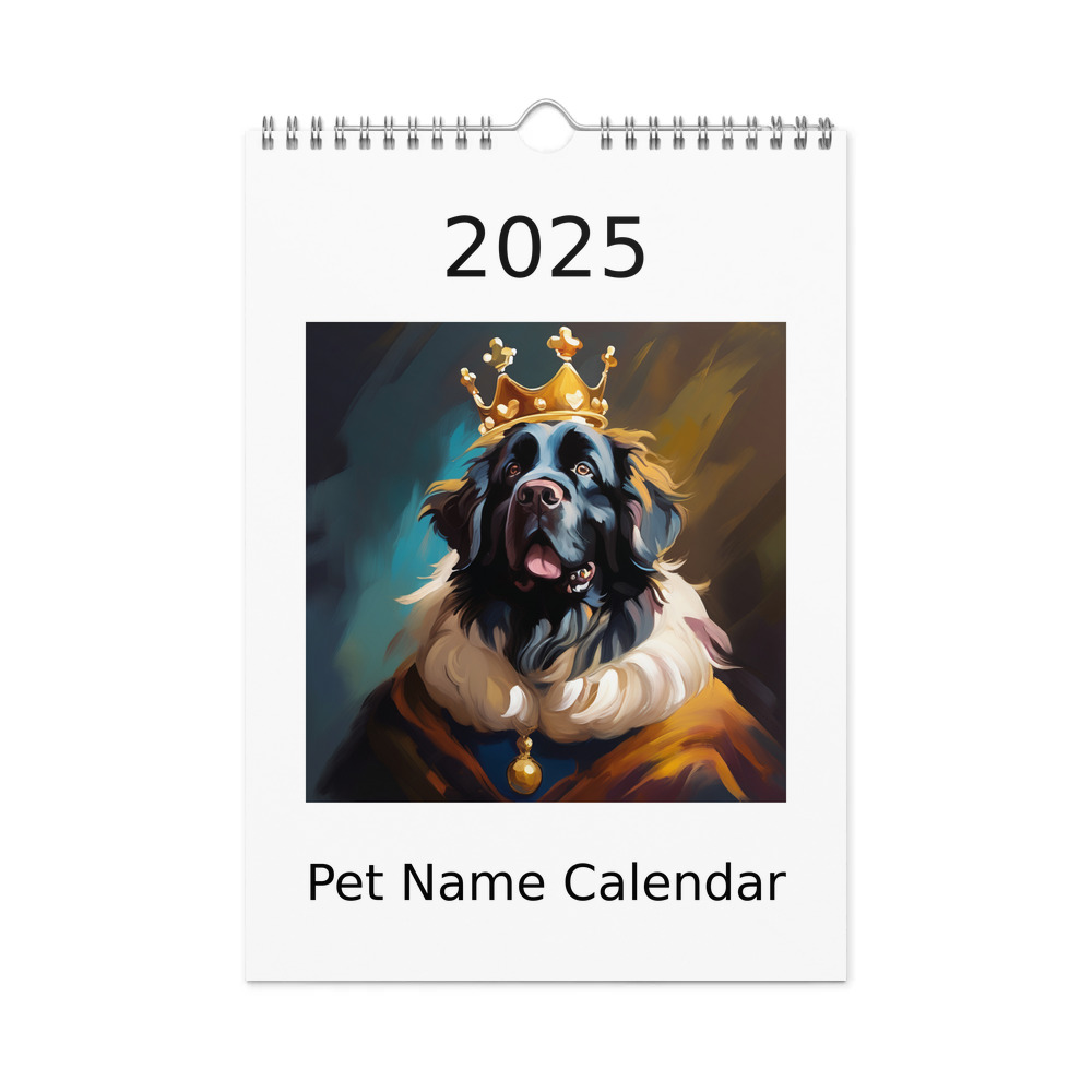 PugMug Custom Newfoundland Wall Calendar (2026)