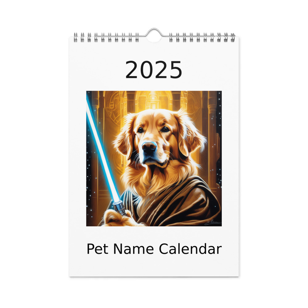 PugMug Custom Golden Retriever Wall Calendar (2026)