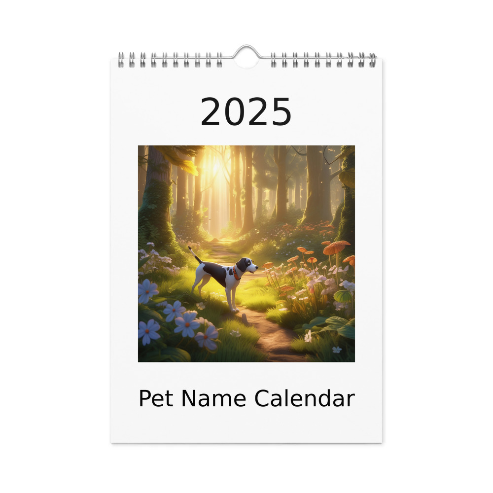 PugMug Custom Pointer Dog Wall Calendar (2026)