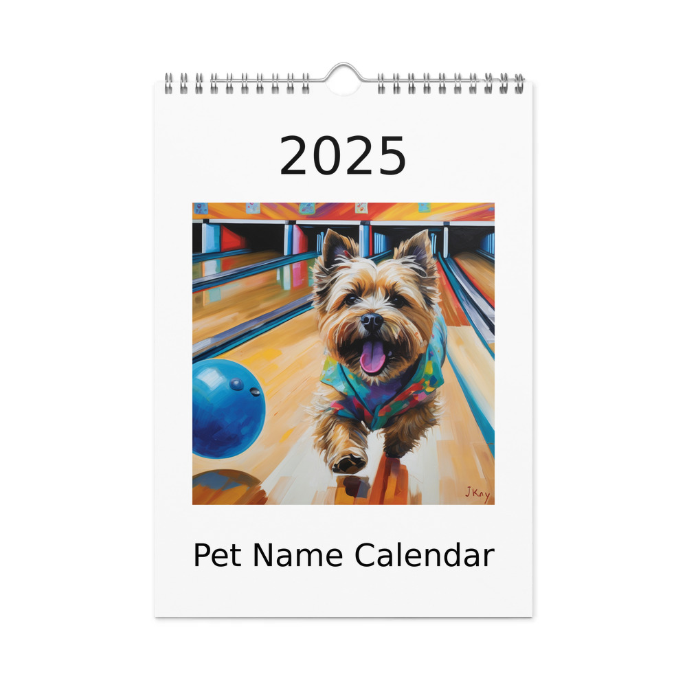 PugMug Custom Cairn Terrier Wall Calendar (2026)