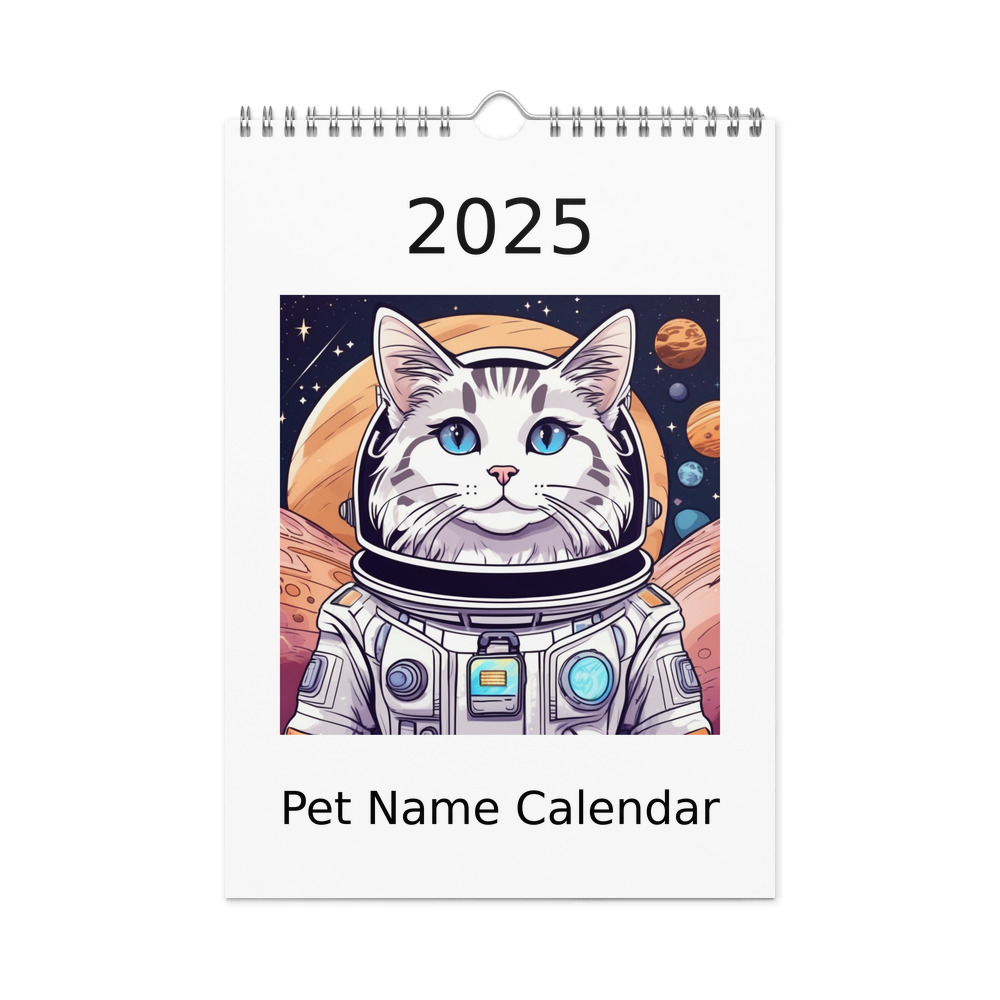 PugMug Custom Tabby Ragdoll Cat Wall Calendar (2026)
