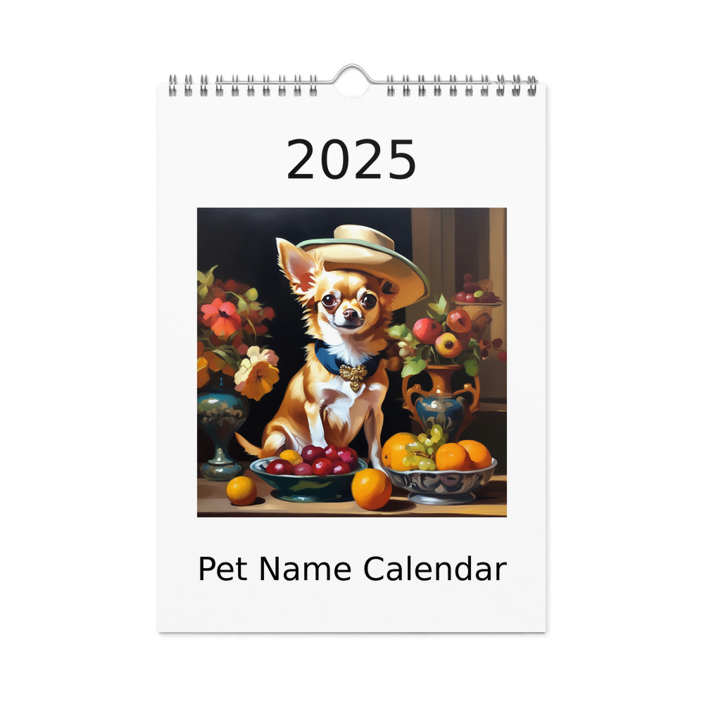 PugMug Custom Chihuahua Wall Calendar (2026)