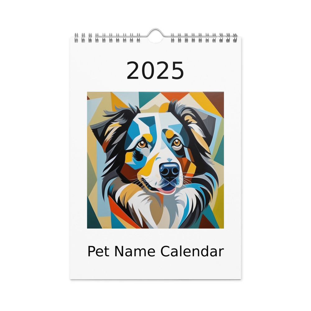 PugMug Custom Australian Shepherd Dog Wall Calendar (2026)