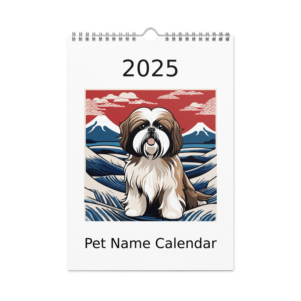 PugMug Custom Shih Tzu Wall Calendar (2026)