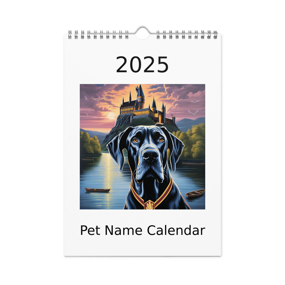 PugMug Custom Great Dane Wall Calendar (2026)