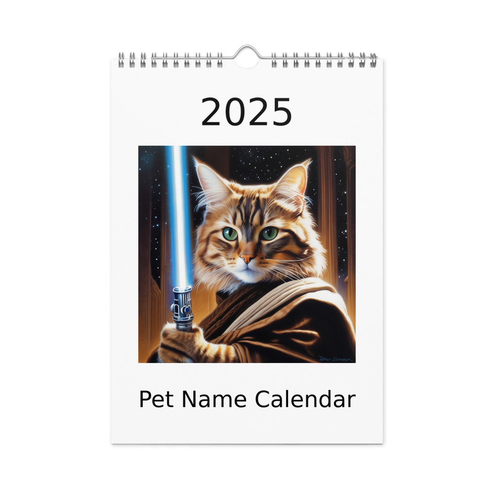 PugMug Custom Tabby Companion Cat Wall Calendar (2026)