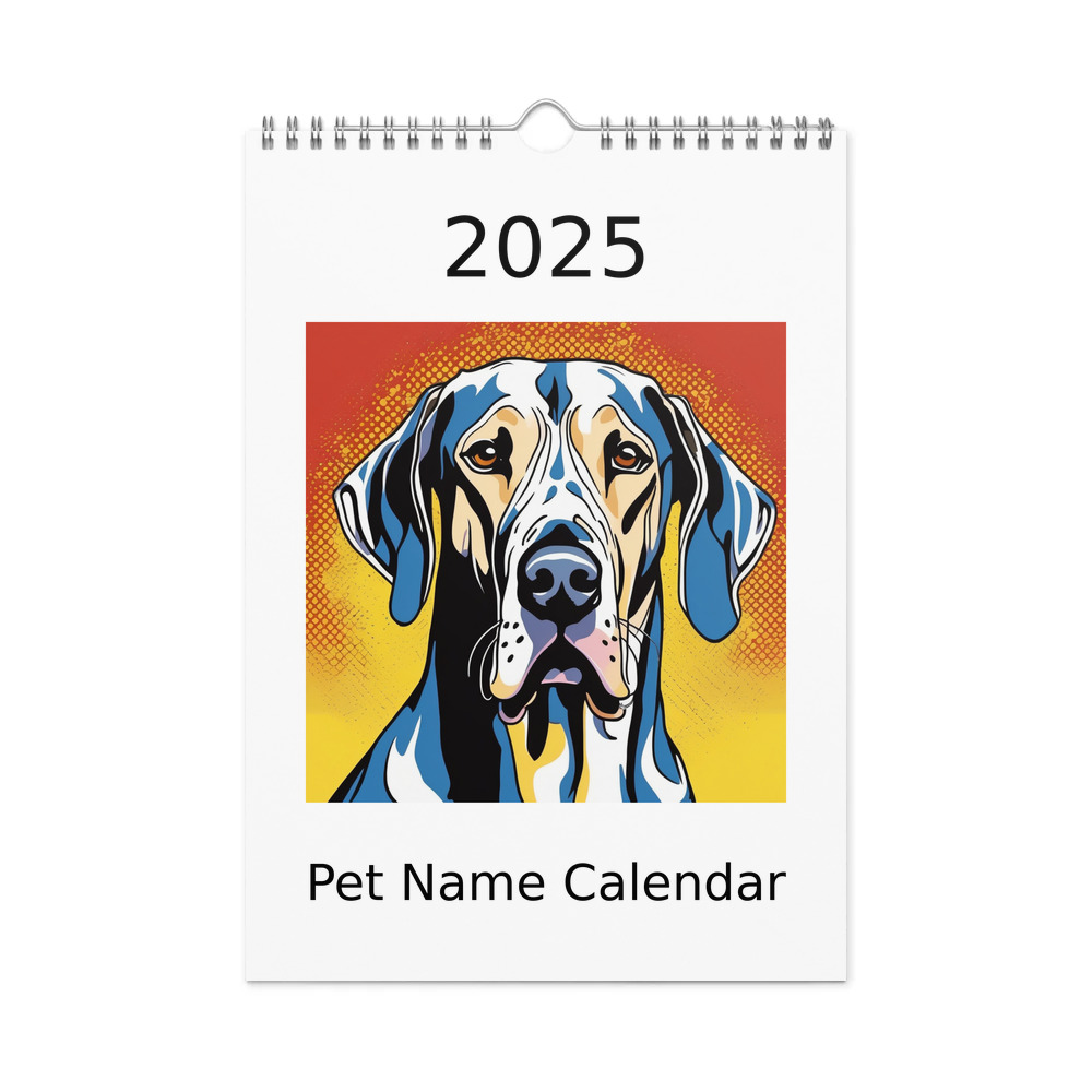 PugMug Custom Great Dane Wall Calendar (2026)