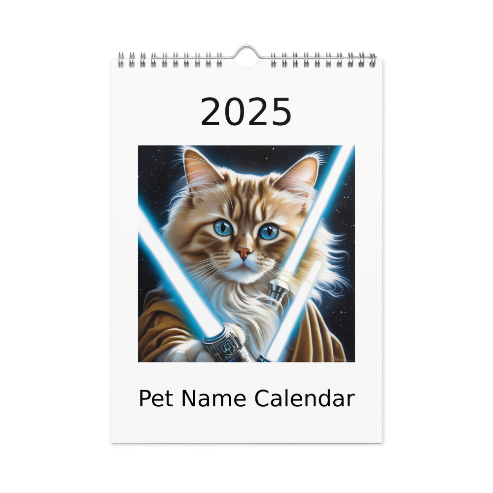 PugMug Custom Tabby Ragdoll Cat Wall Calendar (2026)