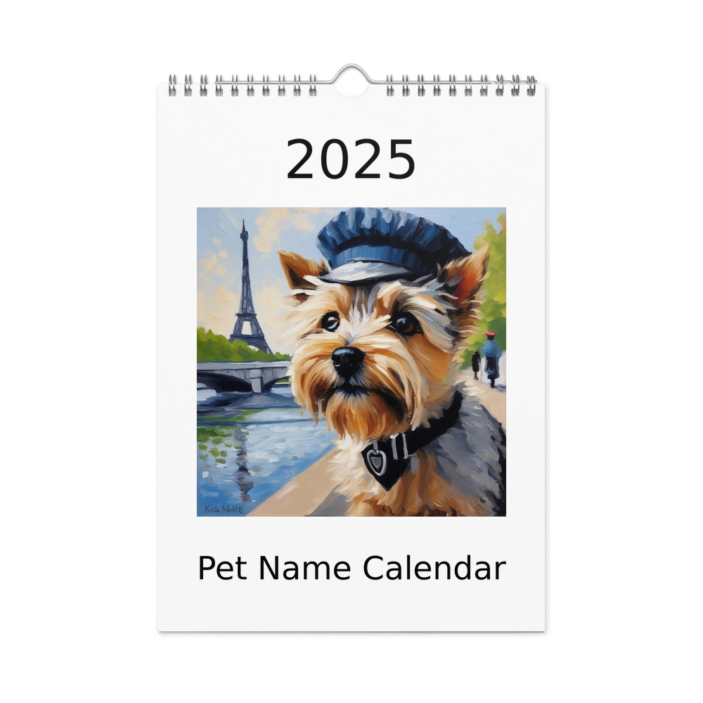 PugMug Custom Cairn Terrier Wall Calendar (2026)