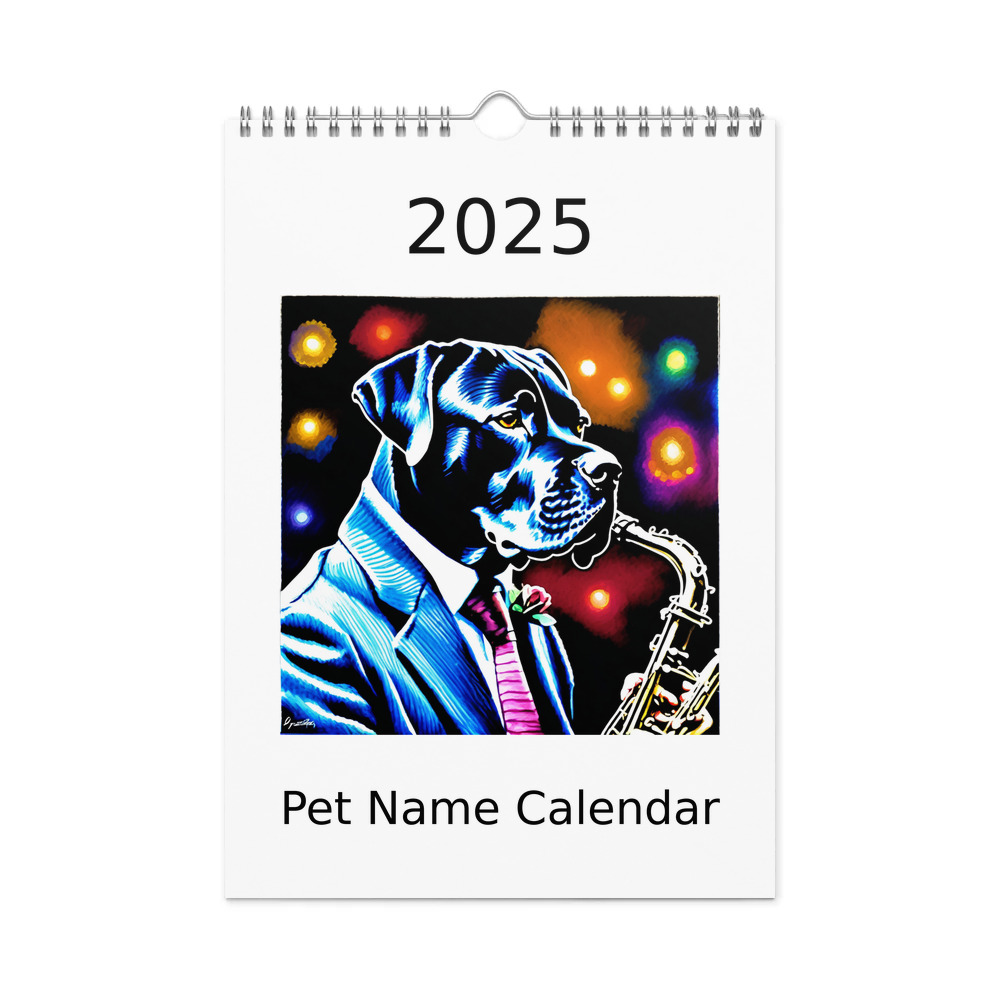 PugMug Custom Cane Corso Wall Calendar (2026)
