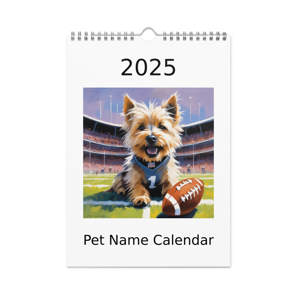 PugMug Custom Cairn Terrier Wall Calendar (2026)